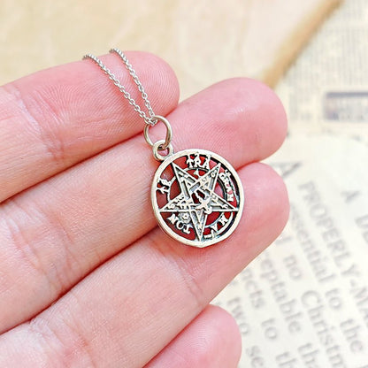 Colgante Tetragramaton en Plata de Ley 925 - Mystical Tienda