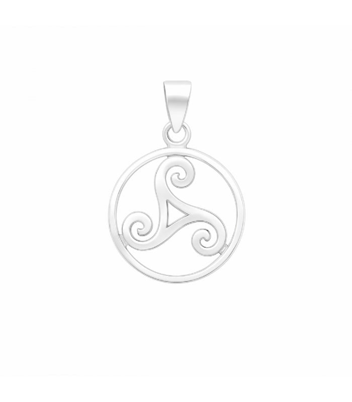 Colgante Trisquel Circulo en Plata de Ley 925 - Mystical Tienda