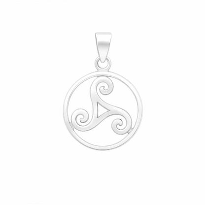 Colgante Trisquel Circulo en Plata de Ley 925 - Mystical Tienda