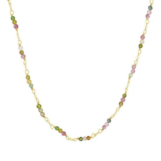 Collar 'Juniper' - Turmalina Multicolor - Mystical Tienda