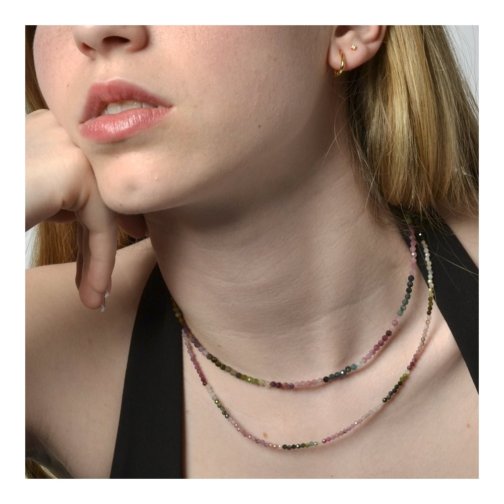 Collar 'Kanda' - Turmalina Multicolor - Mystical Tienda