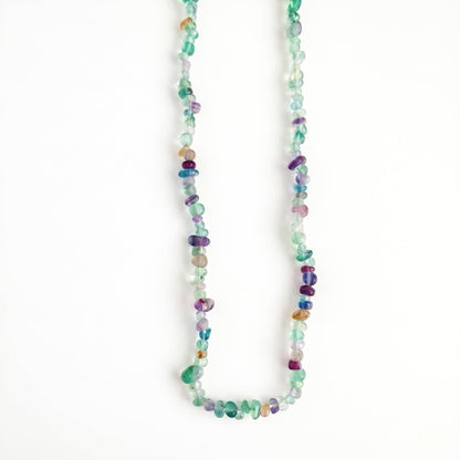 Collar Rodados de Fluorita Arcoiris - Mystical Tienda