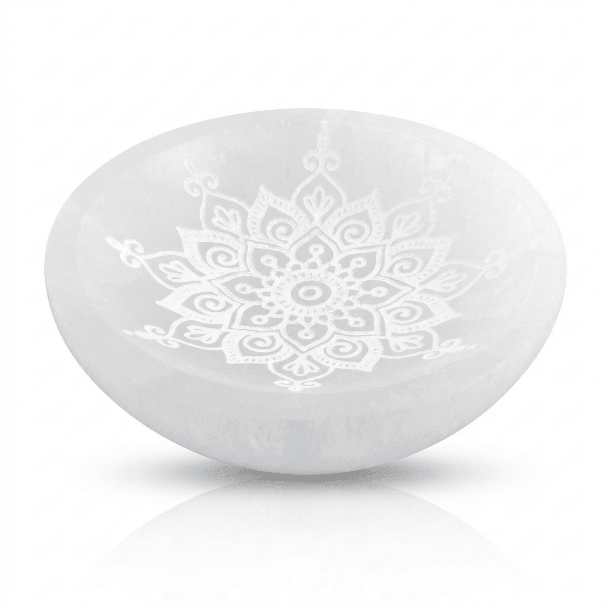 Cuenco de Selenita con Mandala - Mystical Tienda