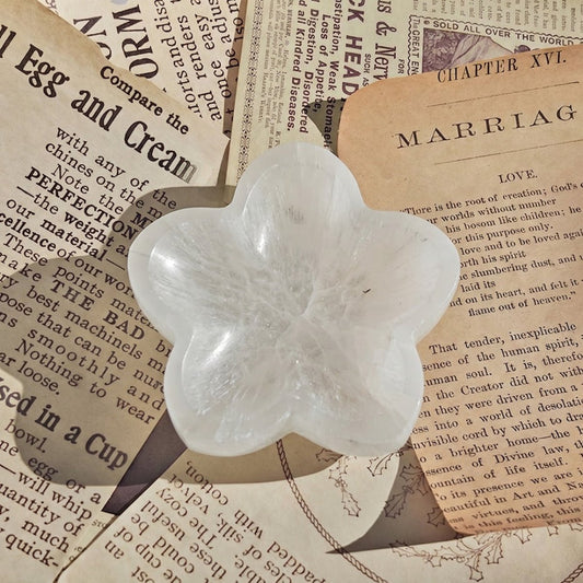 Cuenco Flor de Selenita - Mystical Tienda