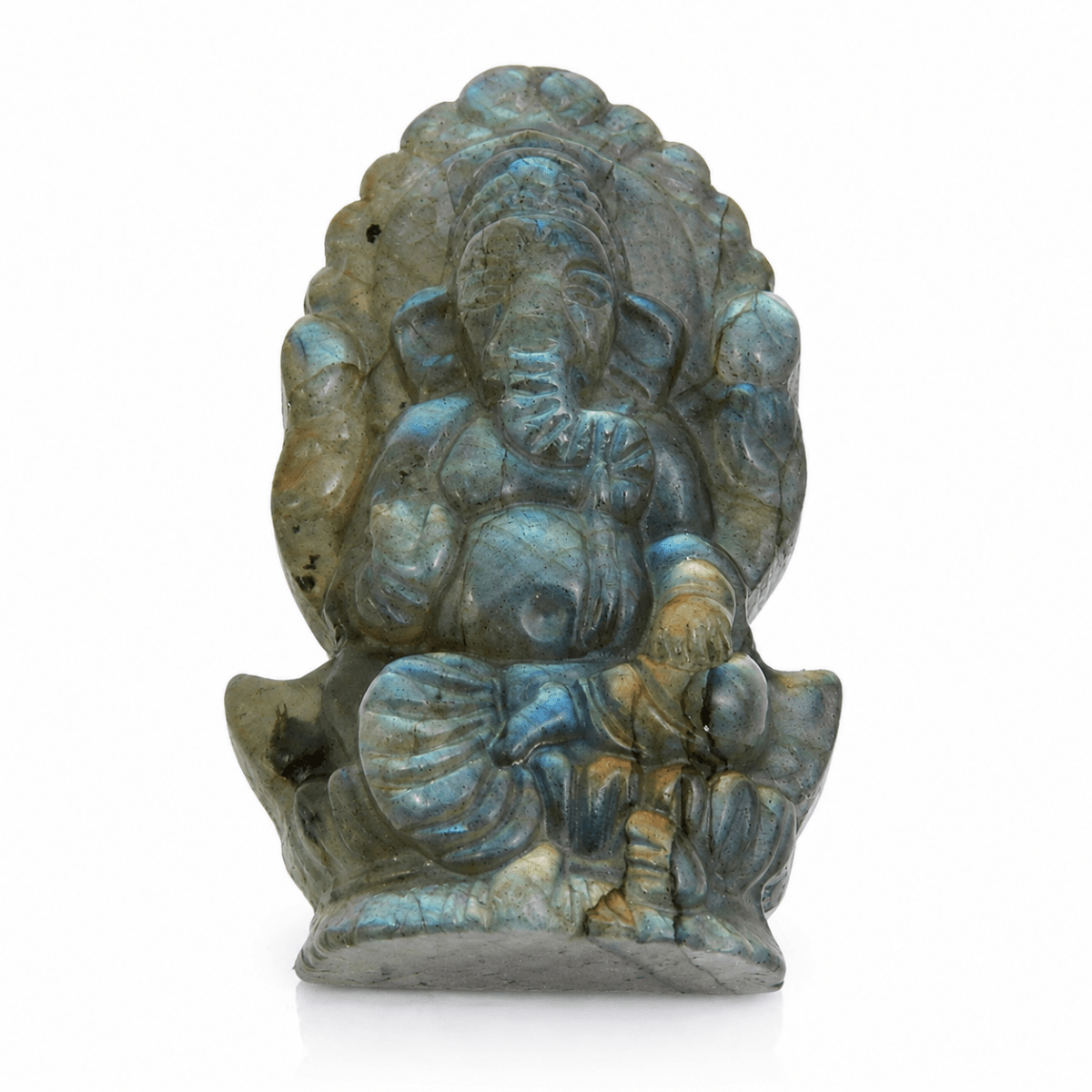 Ganesha en Labradorita - Abre caminos y Atrae abundancia - Mystical Tienda