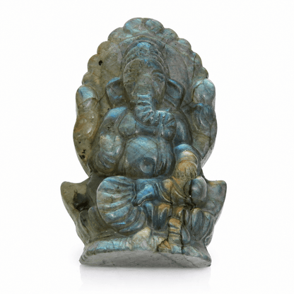 Ganesha en Labradorita - Abre caminos y Atrae abundancia - Mystical Tienda