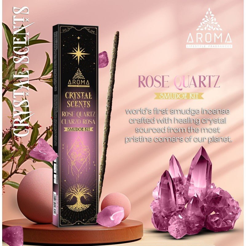 Incienso Cuarzo Rosa - Crystal Scents Aroma - Mystical Tienda