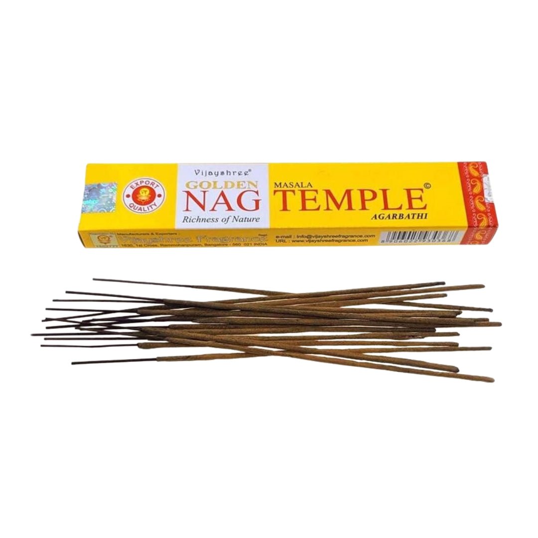 Incienso Golden Nag Temple 15 gr - Mystical Tienda