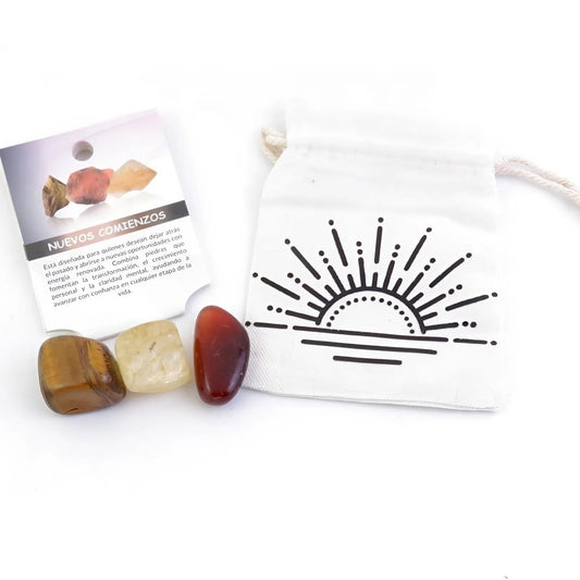 Kit de minerales “Nuevos Comienzos” - Mini - Mystical Tienda