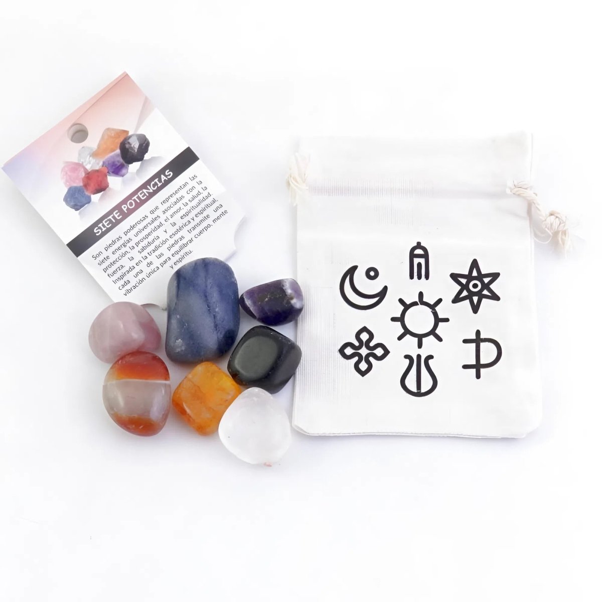 Kit de minerales “Siete Potencias” - Mystical Tienda