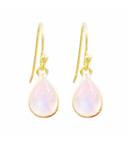 Pendientes 'Aurora' Piedra de Luna S925 & Baño de Oro 18K