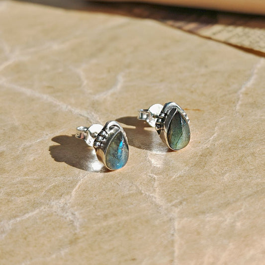 Pendientes Agra de Labradorita y Plata de Ley 925 - Mystical Tienda