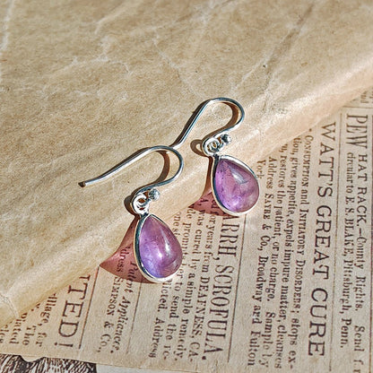 Pendientes 'Aurora' Amatista S925 - Mystical Tienda