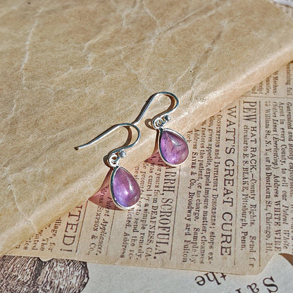 Pendientes 'Aurora' Amatista S925 - Mystical Tienda