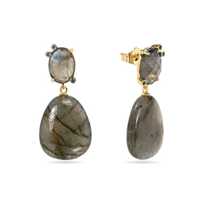 Pendientes 'Eleanor' - Bronce & Baño de Oro 18K - Mystical Tienda