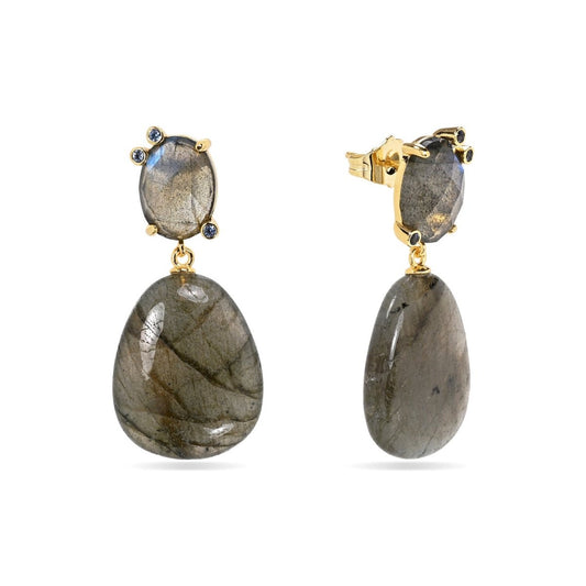 Pendientes 'Eleanor' - Bronce & Baño de Oro 18K - Mystical Tienda