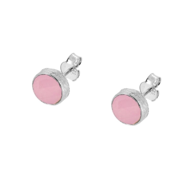 Pendientes 'Gabrielle' de Calcedonia Rosa - Mystical Tienda