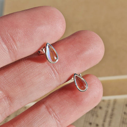 Pendientes Gota de Opalina - Plata de Ley 925 - Mystical Tienda