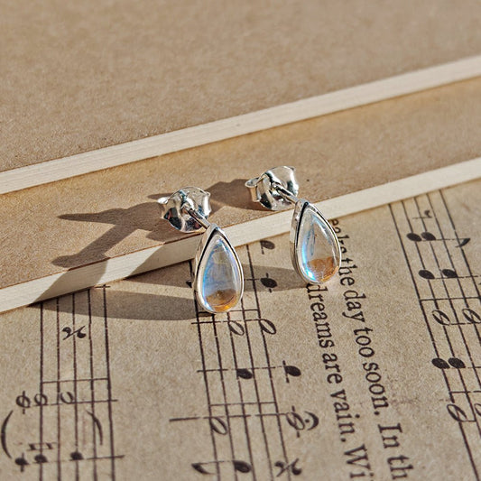 Pendientes Gota de Opalina - Plata de Ley 925 - Mystical Tienda