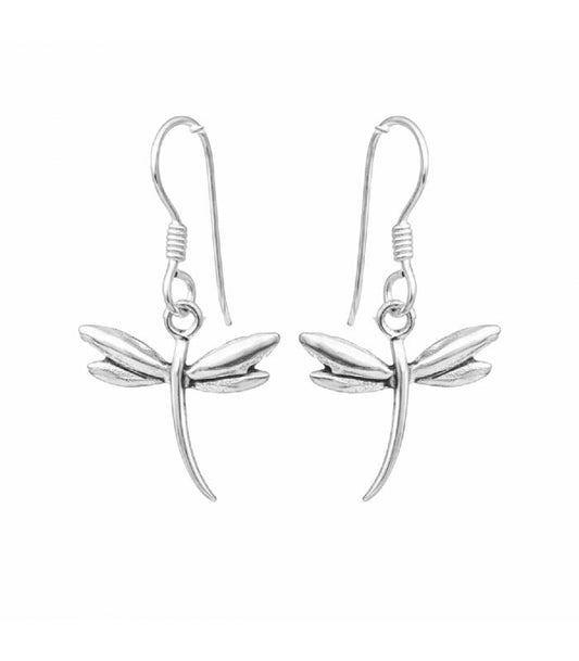 Pendientes Libélula Fly - Plata de Ley 925 - Mystical Tienda