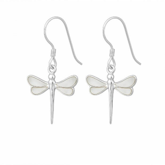 Pendientes Libélula Lua de Nácar - Plata de Ley 925 - Mystical Tienda