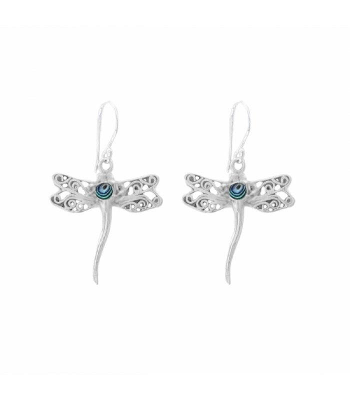 Pendientes Libélula Summy de Abulón - Plata de Ley 925 - Mystical Tienda