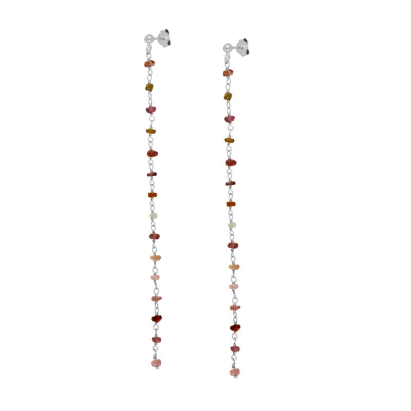 Pendientes Lily - Turmalina Multicolor - Mystical Tienda