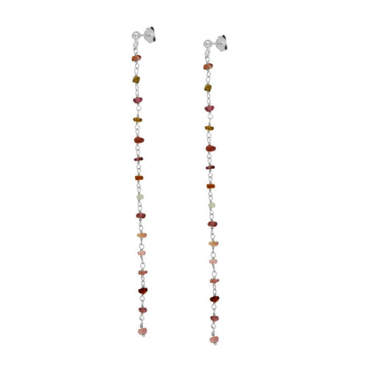 Pendientes Lily - Turmalina Multicolor - Mystical Tienda