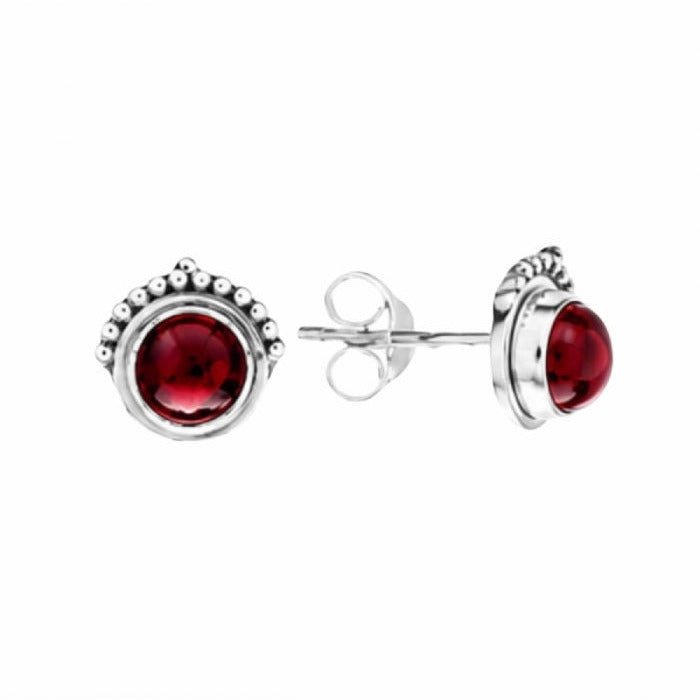 Pendientes 'Naree' de Granates y Plata de Ley 925 - Mystical Tienda