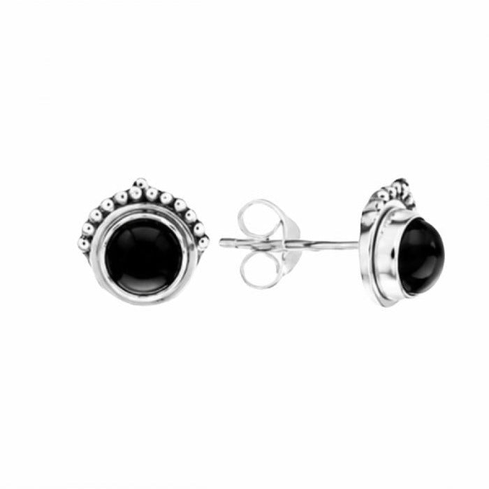 Pendientes 'Naree' Ónix y Plata de Ley 925 - Mystical Tienda