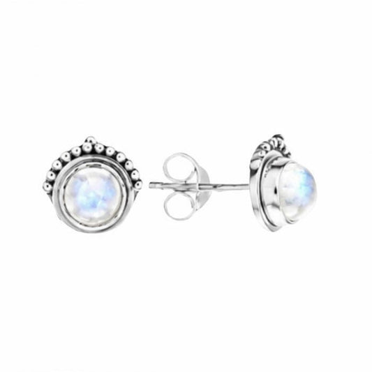 Pendientes 'Naree' Piedra de Luna y Plata de Ley 925 - Mystical Tienda