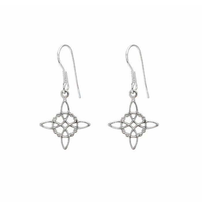 Pendientes Nudo de Bruja Celta - Plata de Ley 925 - Mystical Tienda