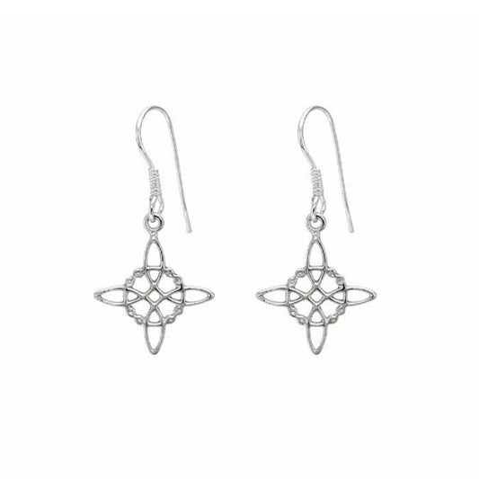 Pendientes Nudo de Bruja Celta - Plata de Ley 925 - Mystical Tienda