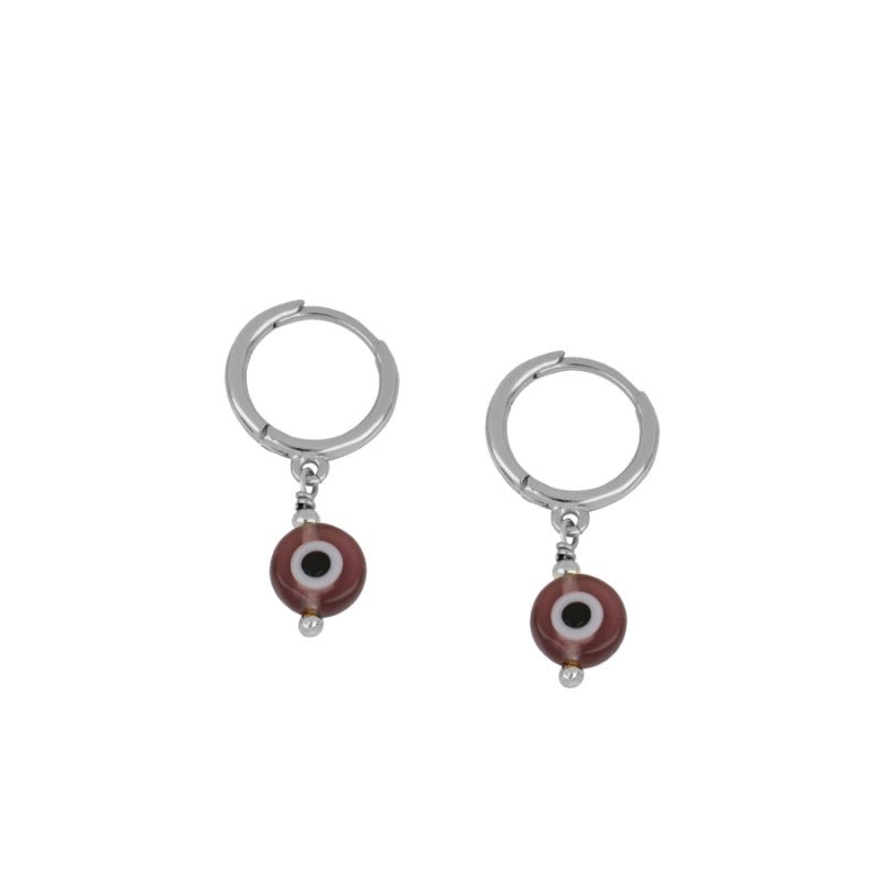 Pendientes Ojo Turco - Granate - Mystical Tienda