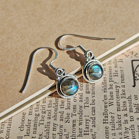 Pendientes 'Saule' de Labradorita y Plata de Ley 925 - Mystical Tienda