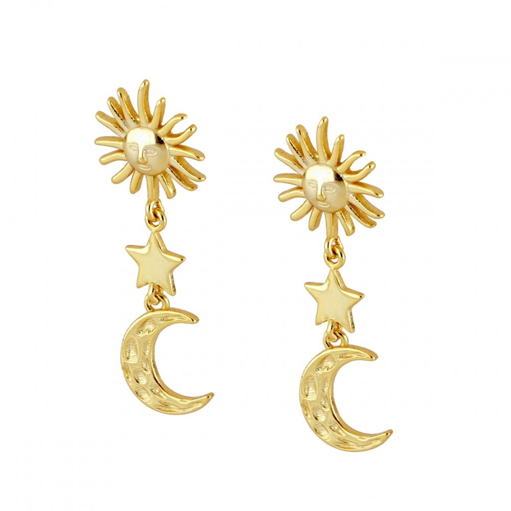 Pendientes "The Moon and The Sun" - Mystical Tienda