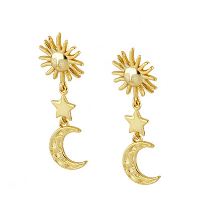 Pendientes "The Moon and The Sun" - Mystical Tienda