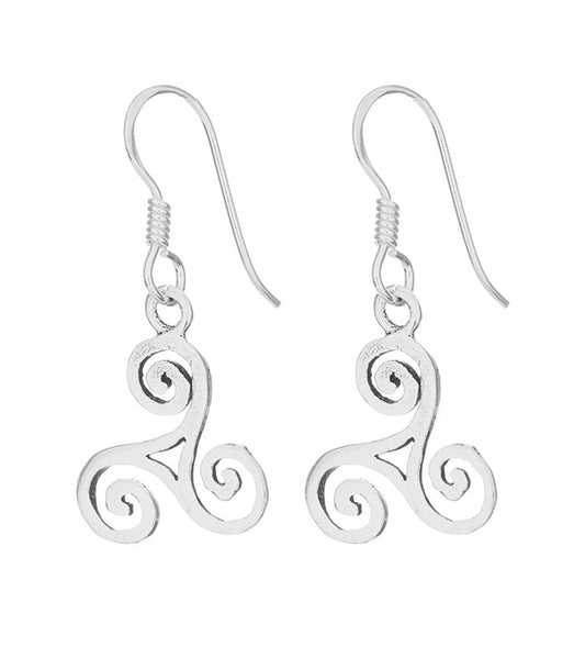 Pendientes Trisquel en Plata de Ley 925 - Mystical Tienda