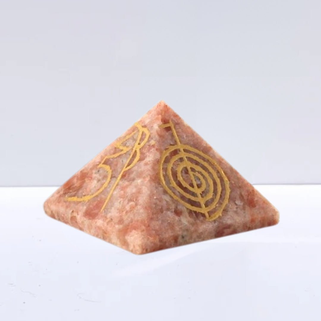 Pirámide Reiki de Piedra de Sol - Mystical Tienda