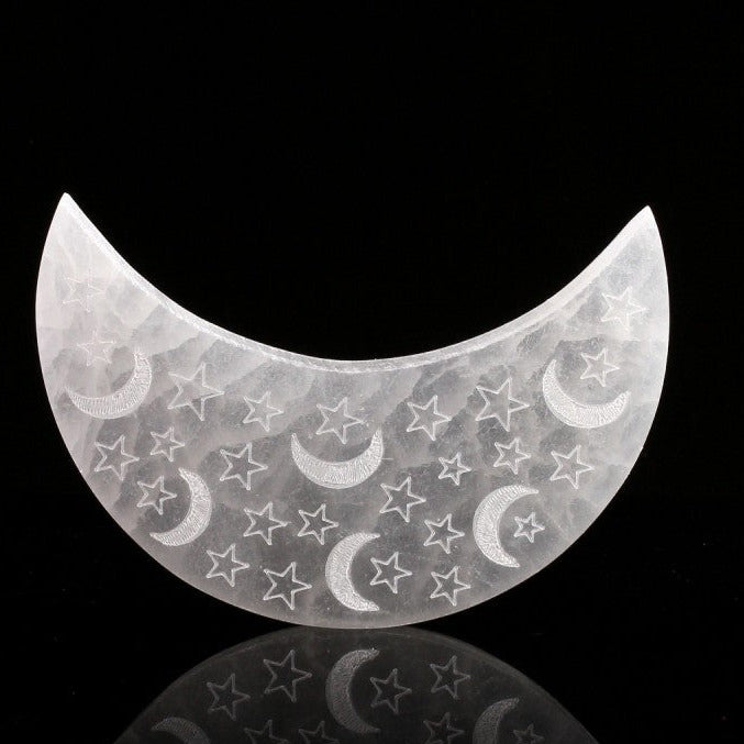 Altar de Selenita en forma de Luna