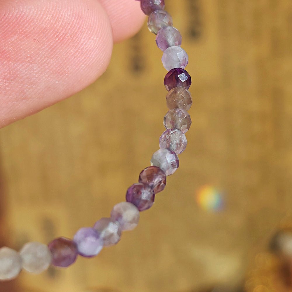 Pulsera Amatista Facetada - Acero Inoxidable - Mystical Tienda