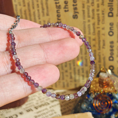 Pulsera Amatista Facetada - Acero Inoxidable - Mystical Tienda