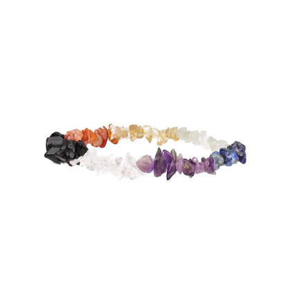 Pulsera Chip de los 7 Chakras con Obsidiana - Mystical Tienda