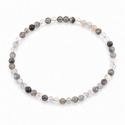 Pulsera Cuarzo Turmalinado - Facetada - Mystical Tienda