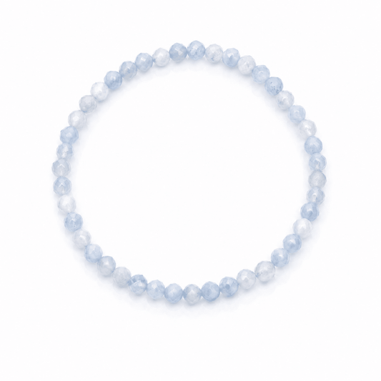 Pulsera de Aguamarina Bola Facetada - Mystical Tienda