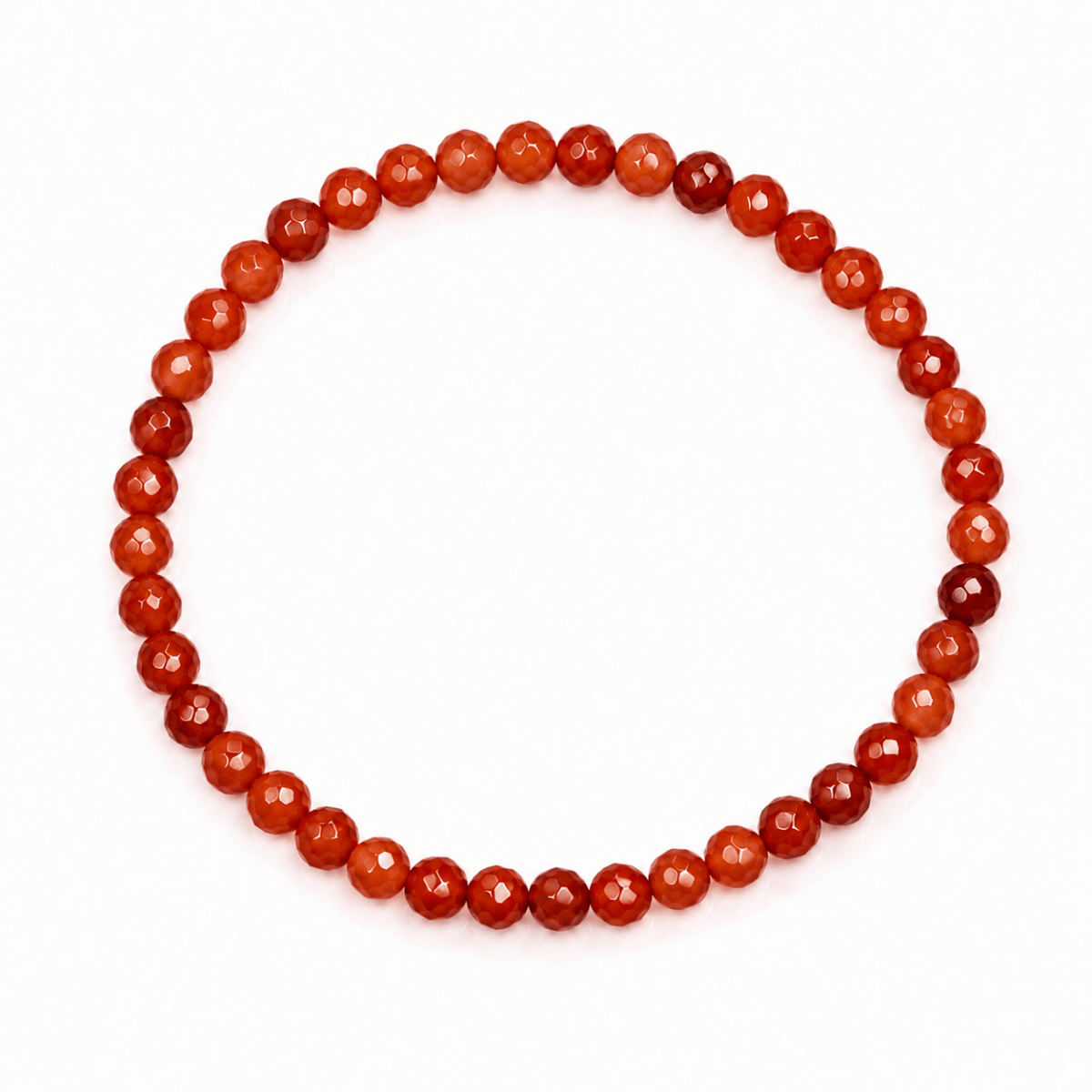 Pulsera de Cornalina bola facetada - Mystical Tienda