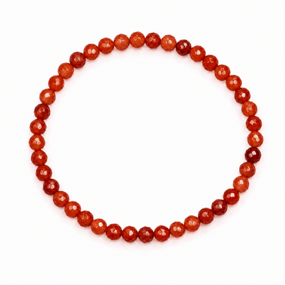 Pulsera de Cornalina bola facetada - Mystical Tienda