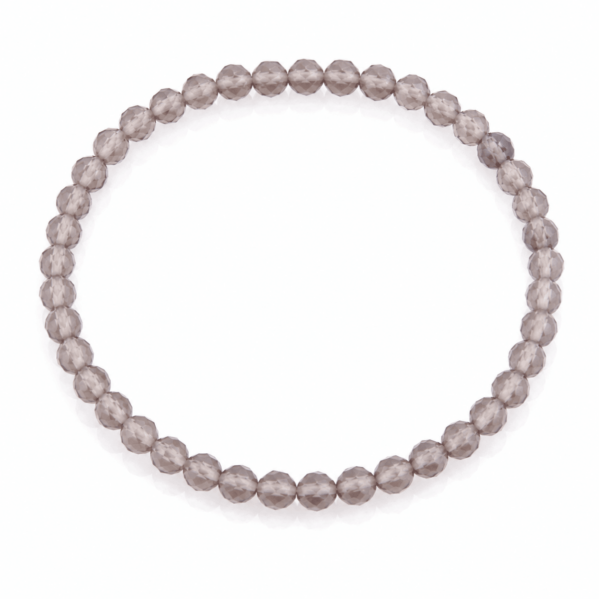 Pulsera de Cuarzo Ahumado Bola facetada - Mystical Tienda