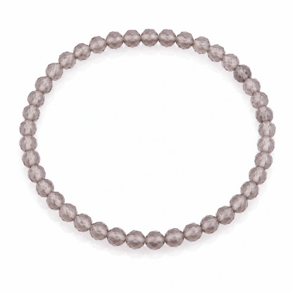 Pulsera de Cuarzo Ahumado Bola facetada - Mystical Tienda