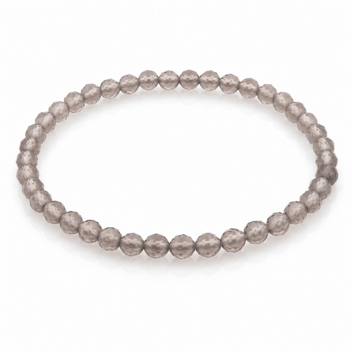Pulsera de Cuarzo Ahumado Bola facetada - Mystical Tienda